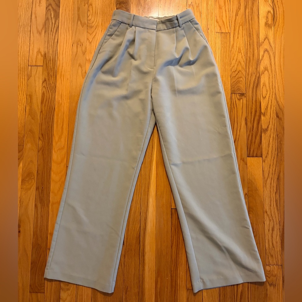 Mint Green A&F Sloane Wide Leg Pants